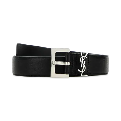 Saint Laurent Leather Belt "Black"