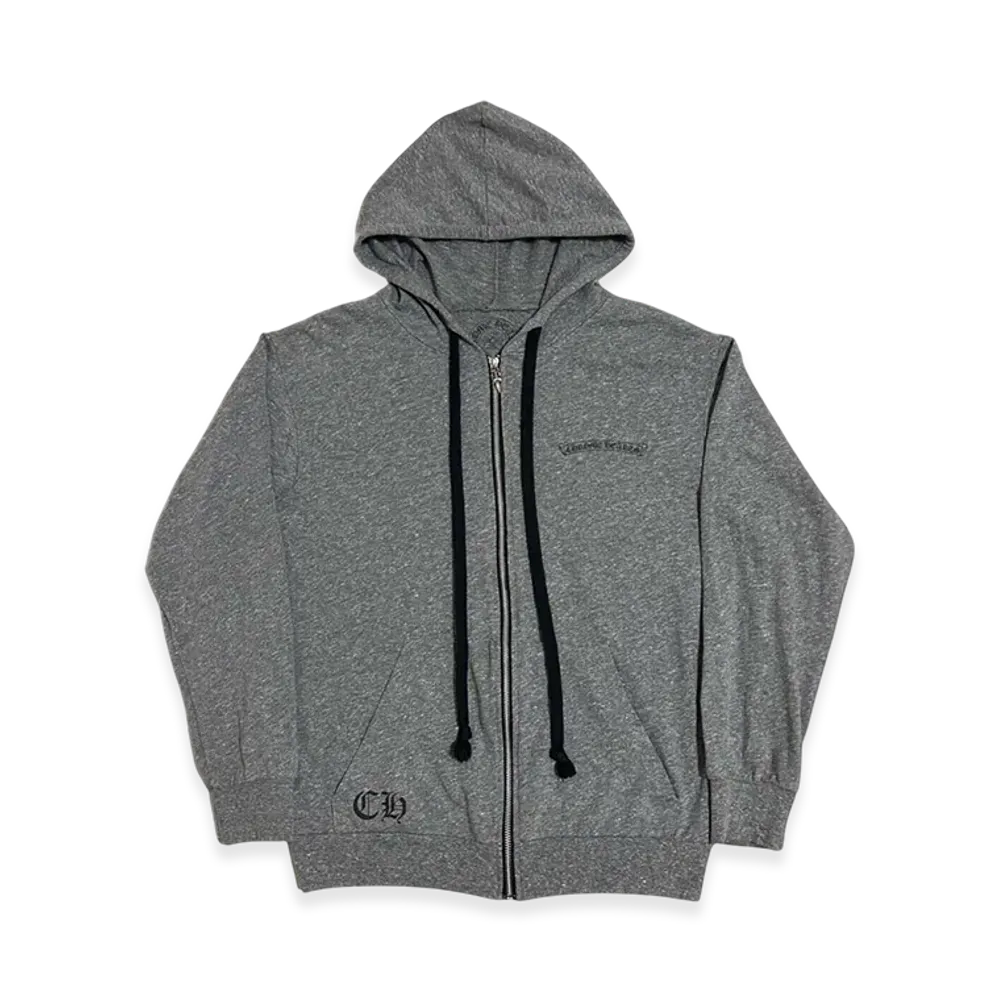 Chrome Hearts Fleurknee Zip Hoodie "Gray"