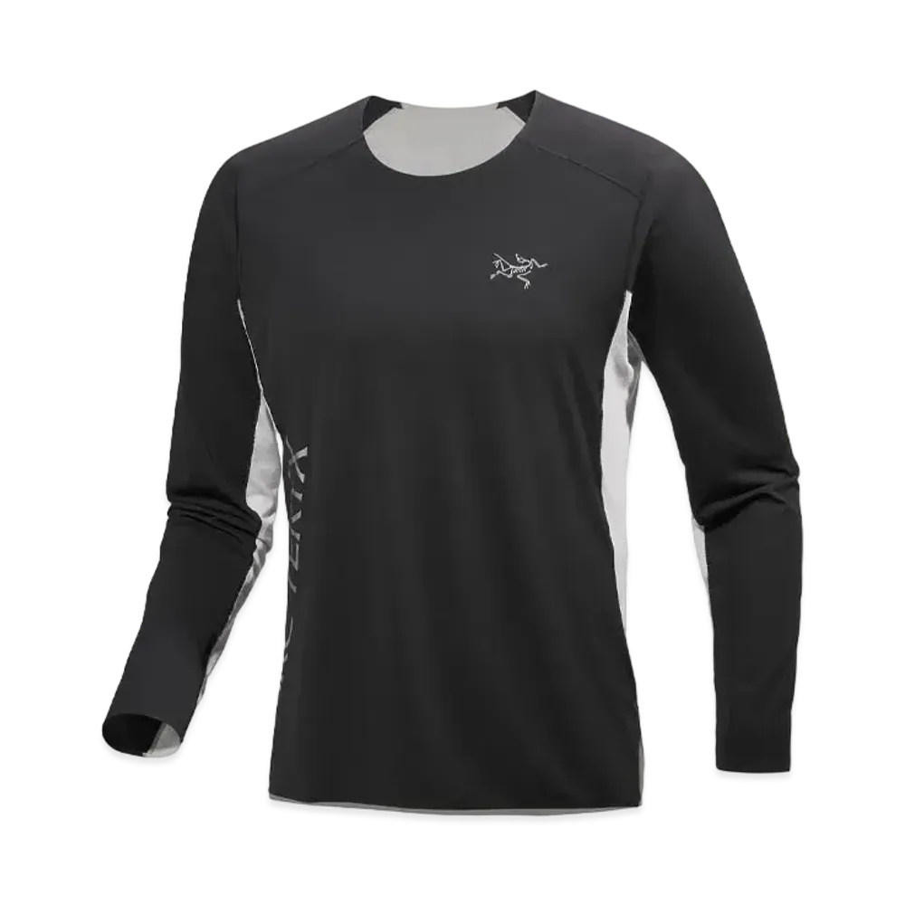 ARC'TERYX Norvan Downward Logo Long Sleeve Men's "Black/Solitude"