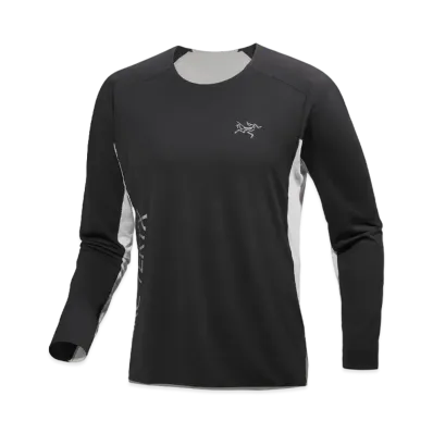 ARC'TERYX Norvan Downward Logo Long Sleeve Men's "Black/Solitude"