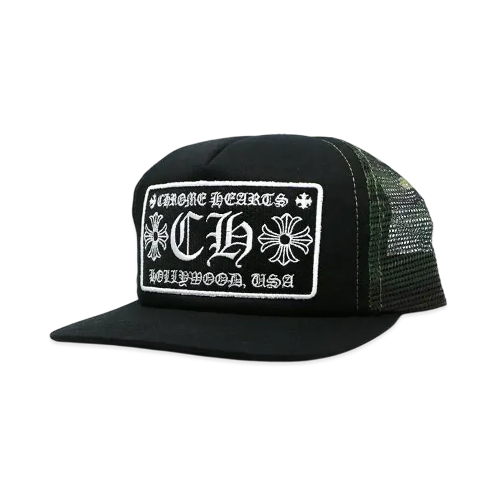 Chrome Hearts Trucker Cap CH "Black/Camo"