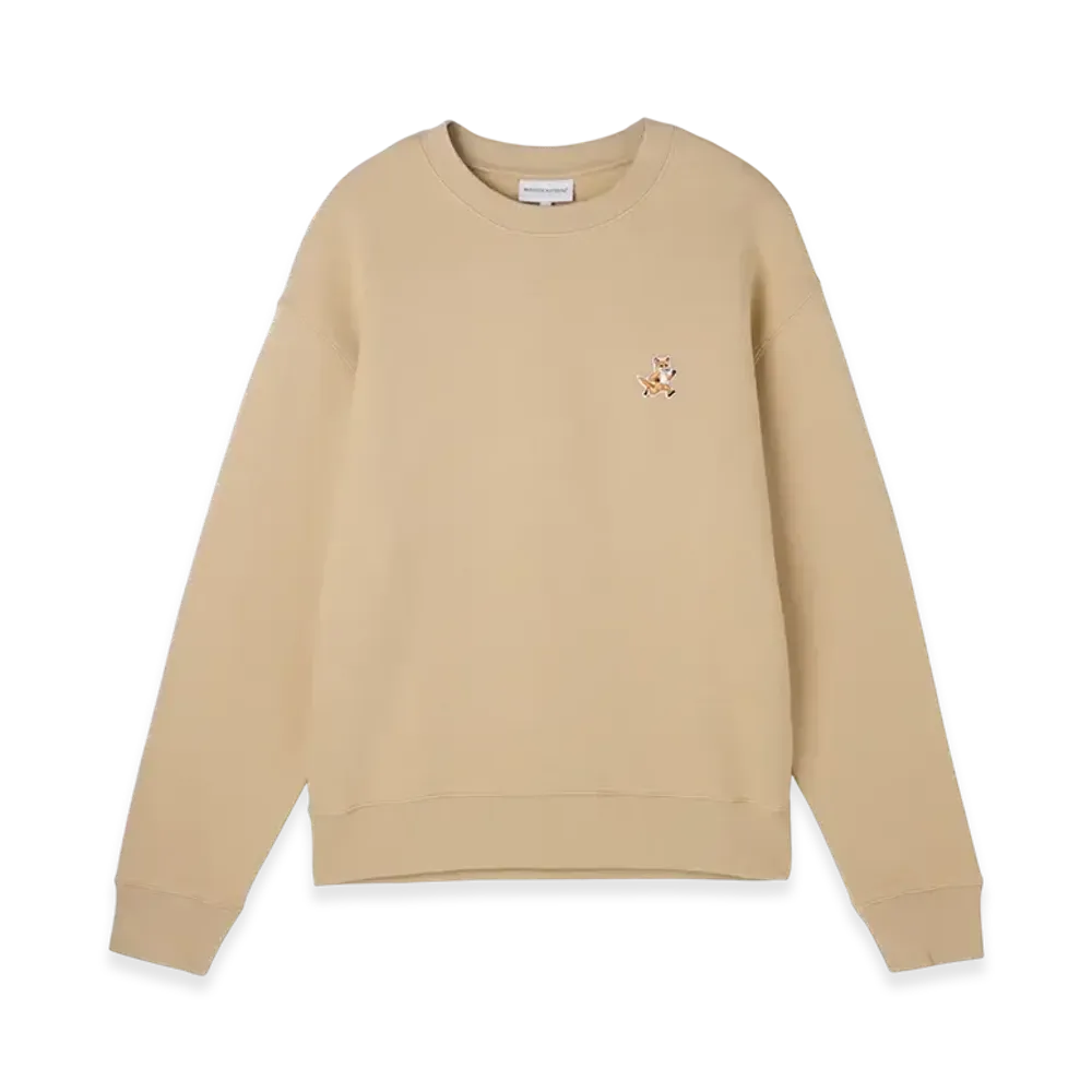 Maison Kitsune Speedy Fox Patch Comfort Sweatshirt "Malt Shake"
