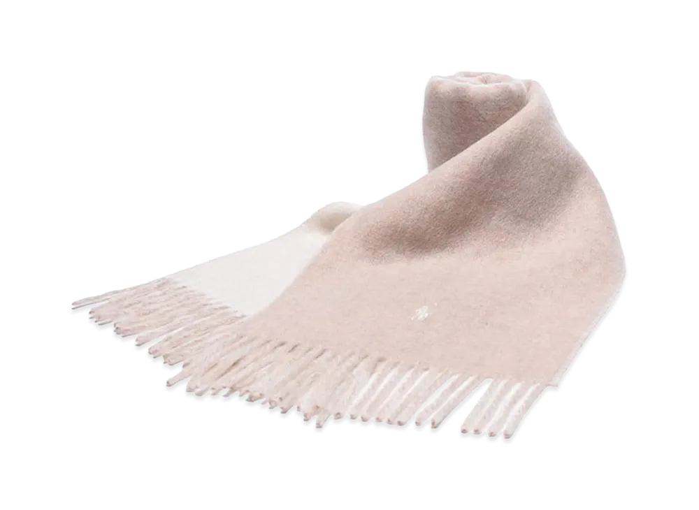 Polo Ralph Lauren Wool Solid One-Point Logo Reversible Scarf "Beige"