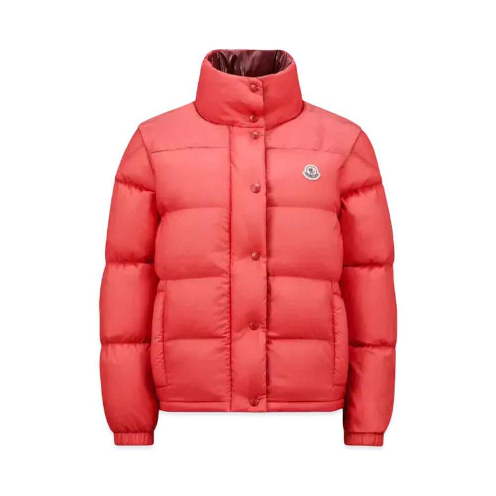 MONCLER Re/Icons Women's Verone Short Down Jacket "Red Coral"