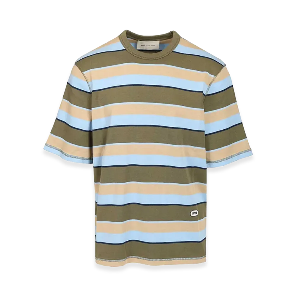 AMI PARIS Crew Neck T-Shirt "Multicolor"