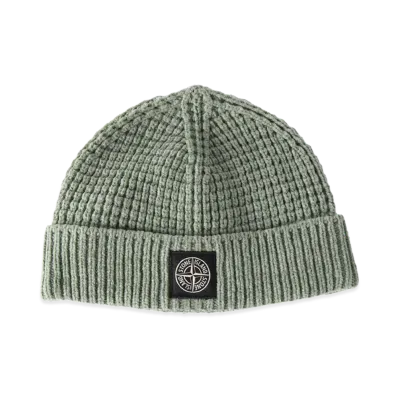 Stone Island Logo Patch Knit Cap "Khaki"