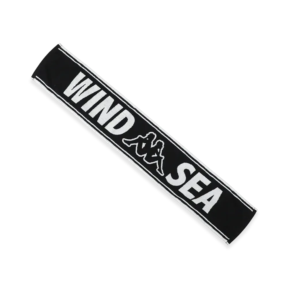 WIND AND SEA x KAPPA Towel Muffler "Black"
