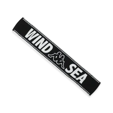 WIND AND SEA x KAPPA Towel Muffler "Black"
