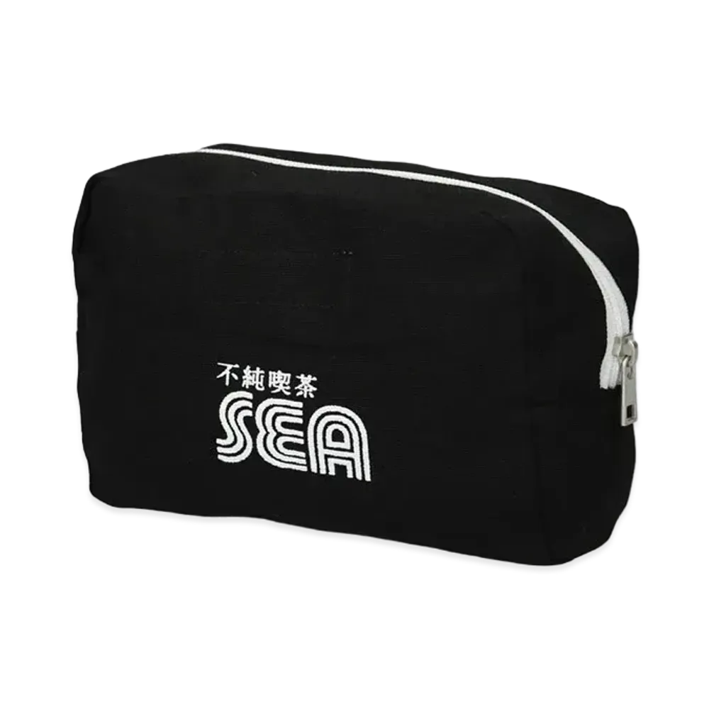 WIND AND SEA x KISSADOPE POUCH (MEDIUM) "Black"