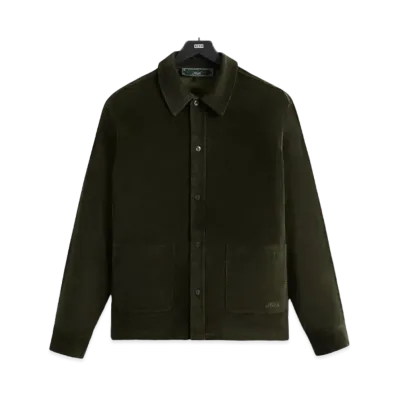 Kith Velour Tweed L/S Boxy Collared Overshirt "Cypress"