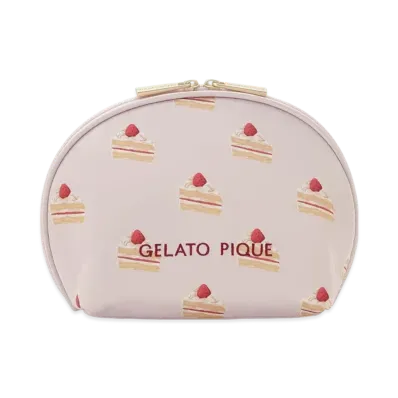 GELATO PIQUE Cake All Pattern Pouch "Pink"