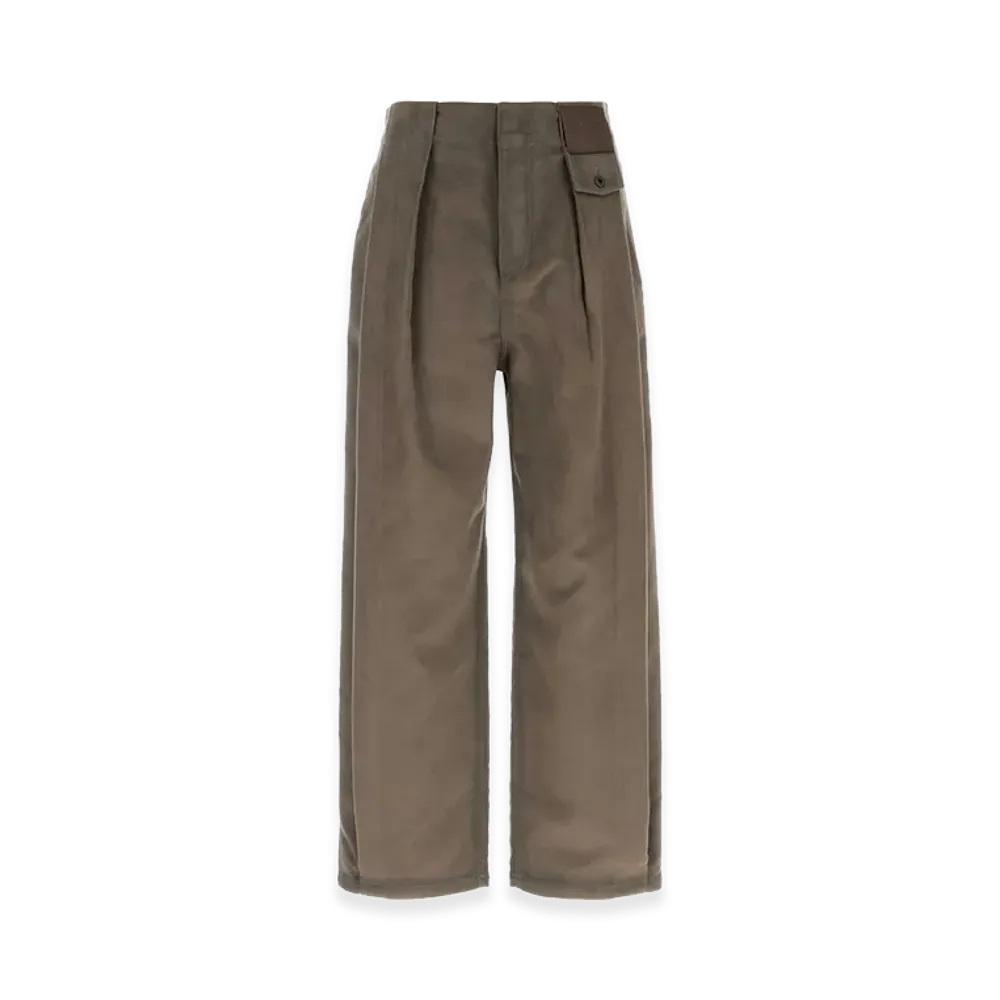 LOEWE Mud Flannel Pants "Brown"