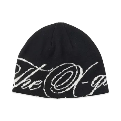 X-Girl Women's The X-Girl Script Logo Jacquard Beanie "Black"