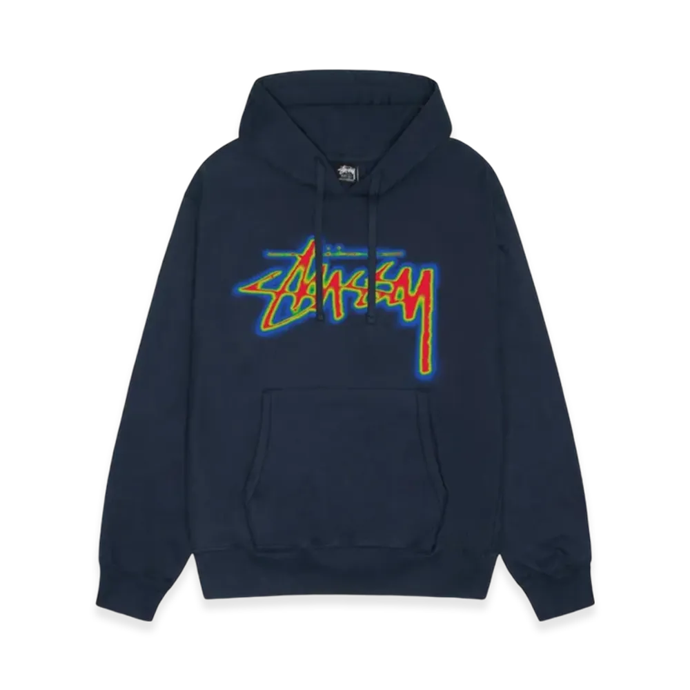 Stussy Stock Thermal Hoodie "Navy"