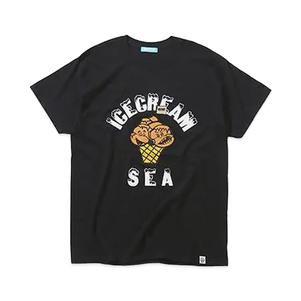 WIND AND SEA x ICECREAM COTTON T-SHIRT (ICE) "Black"