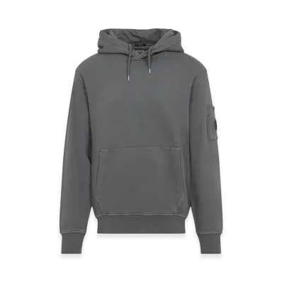 C.P. Company Cotton Hoodie "Gunmetal"