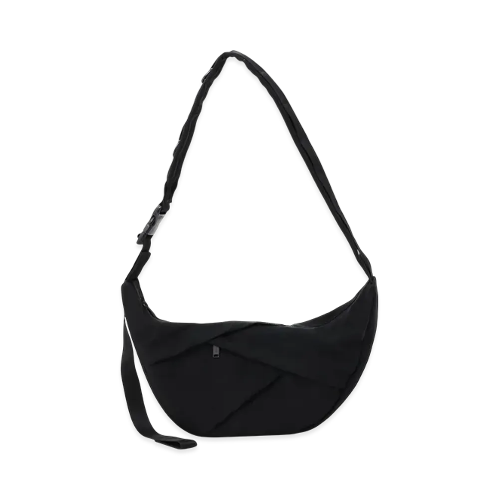 Y's NY Washer Twill 3-Pocket Shoulder Bag "Black"