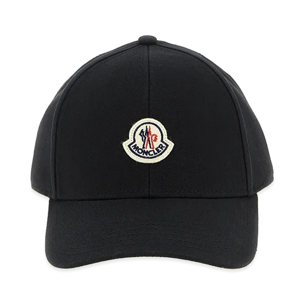 MONCLER Logo Patch Cap "Black"