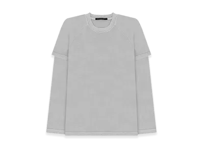 STAMPD Double Layer Relaxed L/S Tee "Gray"