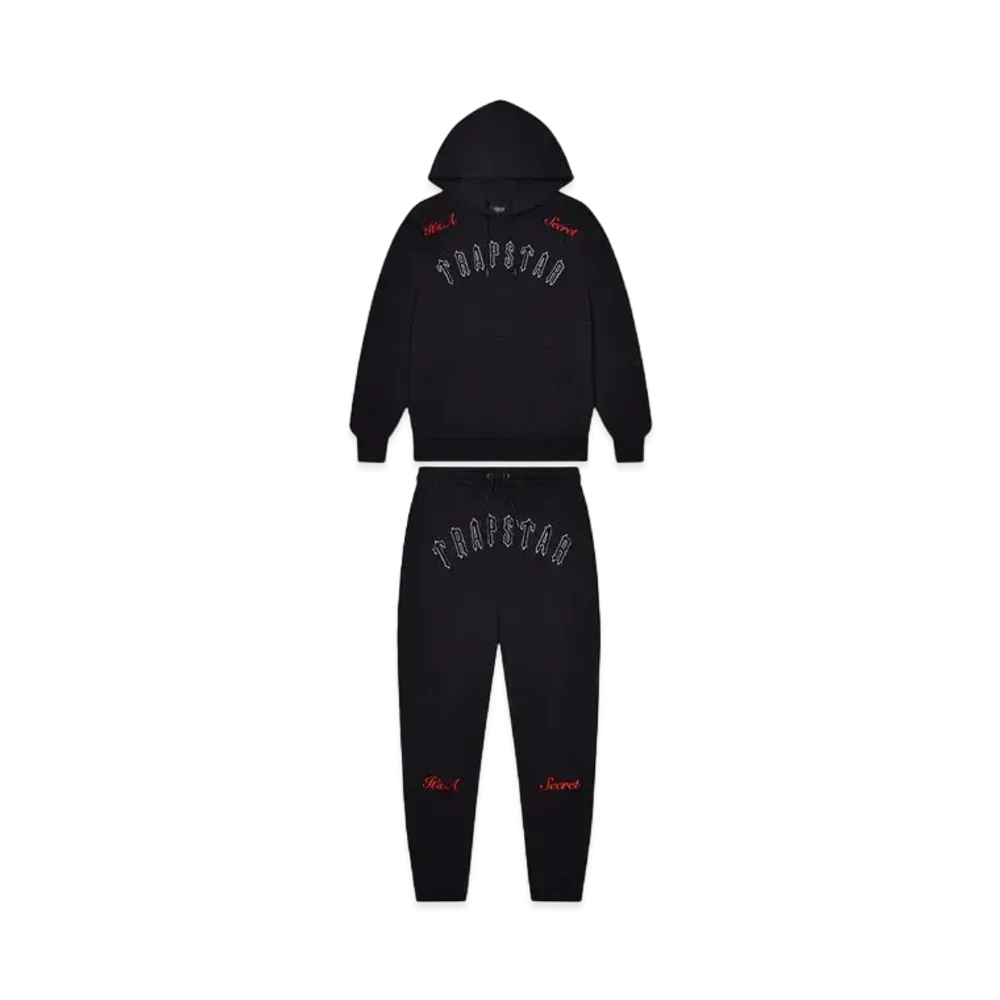 TRAPSTAR It'S A Secret Tracksuit "Black/Red"