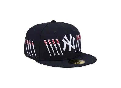 NEW ERA x Spike Lee Joint 59Fifty New York Yankees World Series Championships Bats "Navy"