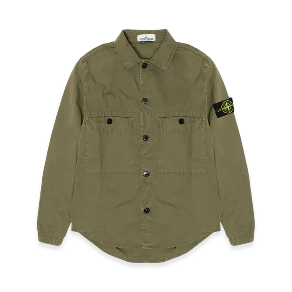 Stone Island 110WN T.CO+OLD Overshirt - 21SS "Olive Green"