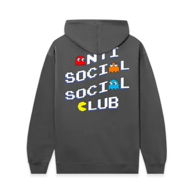 ANTI SOCIAL SOCIAL CLUB x PAC-MAN Pixel Hoodie "Charcoal"