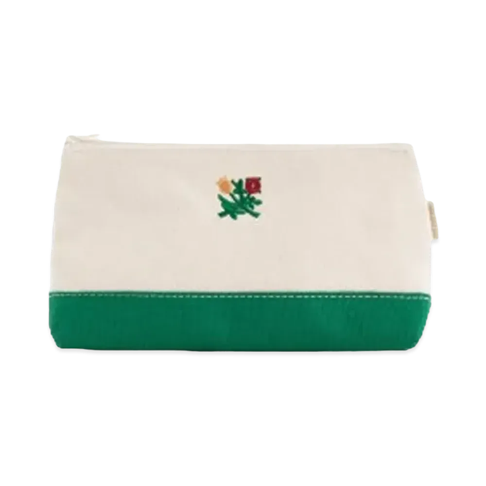 Aime Leon Dore Crest Contrast Zip Pouch "Green"