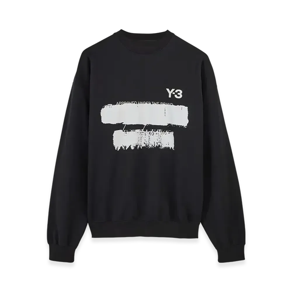 Y-3 Graphic Crew Sweater "Black"