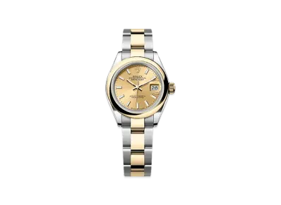ROLEX Lady-Datejust 28mm Oystersteel & Yellow Gold 279163 "Champagne-colour"