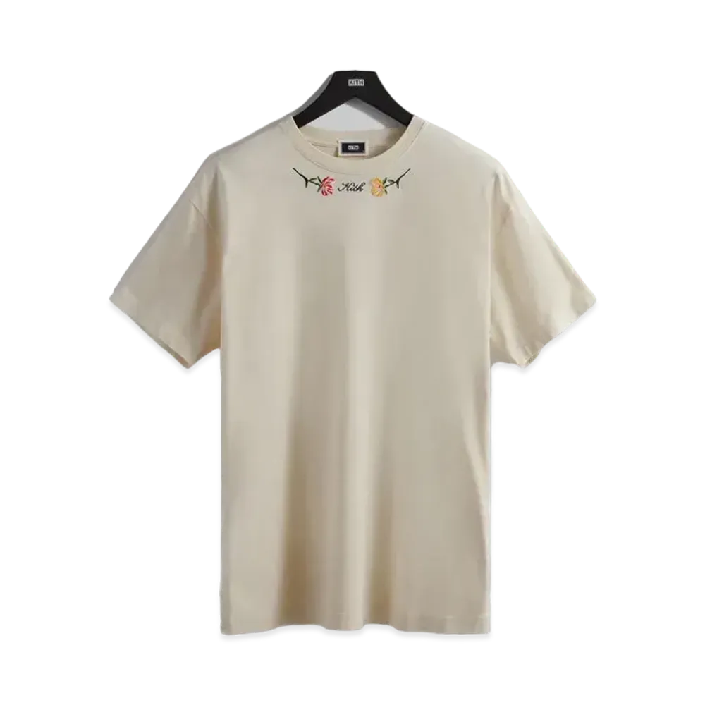 Kith Script Laurel Tee "Sandrift"