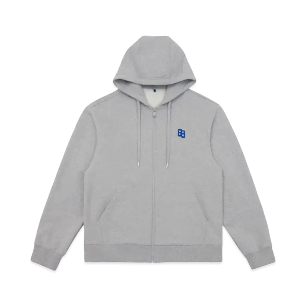 ADERERROR Tag Hoodie Zip-Up 01 "Grey"