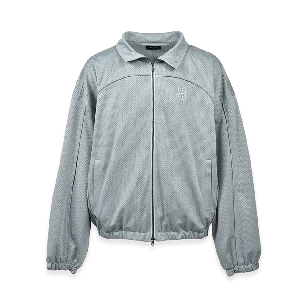 BREATH BH Logo Mesh Track Jacket "Grey"