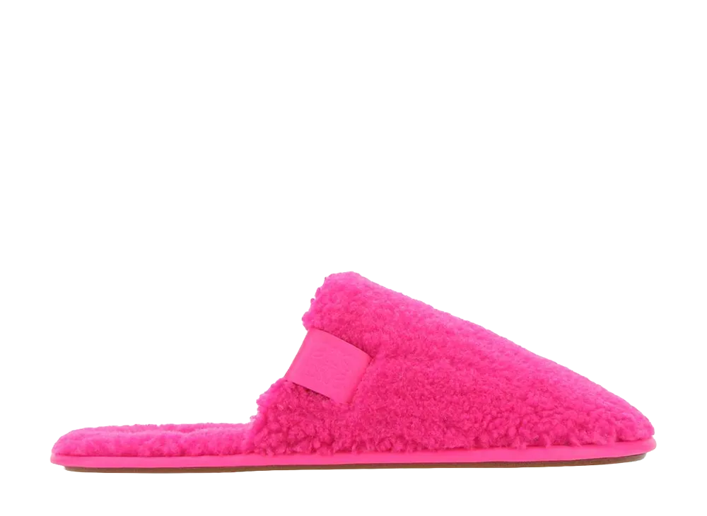 LOEWE Fluo Pile Slippers "Pink"