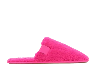 LOEWE Fluo Pile Slippers "Pink"