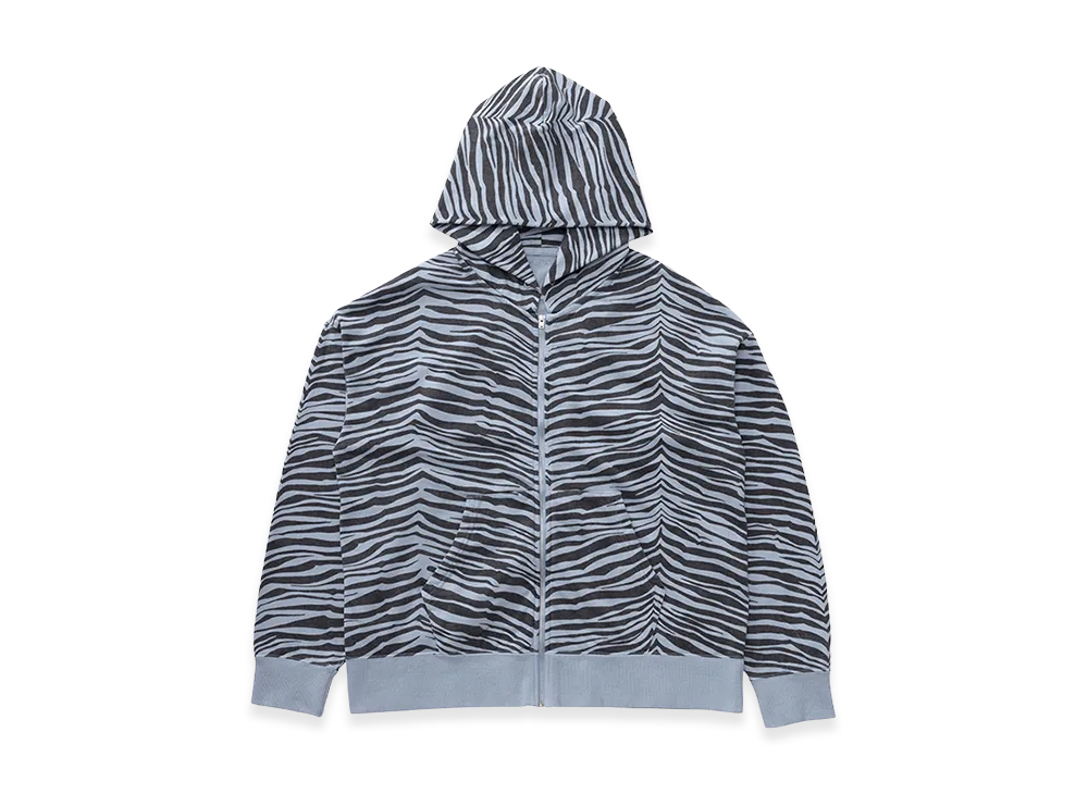 visvim Jumbo SB Hoodie F.Z. Quagga "LT.Blue"