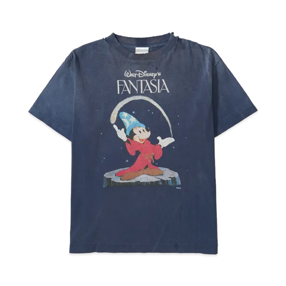 SAINT Mxxxxxx x Disney FANTASIA DNF SS Tee "Navy"