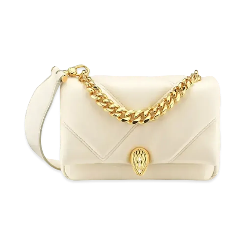 BVLGARI Serpenti Cabochon Crossbody Mini Bag "Ivory"