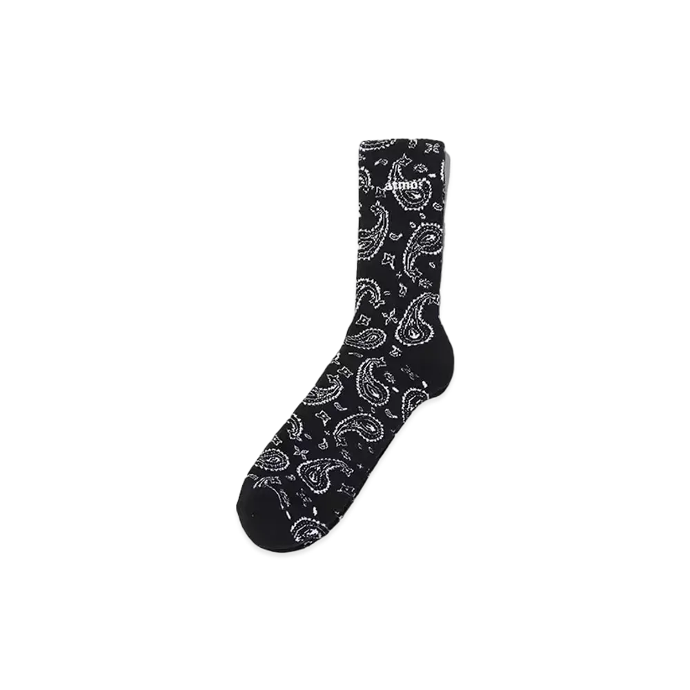 atmos Paisley Socks "Black"