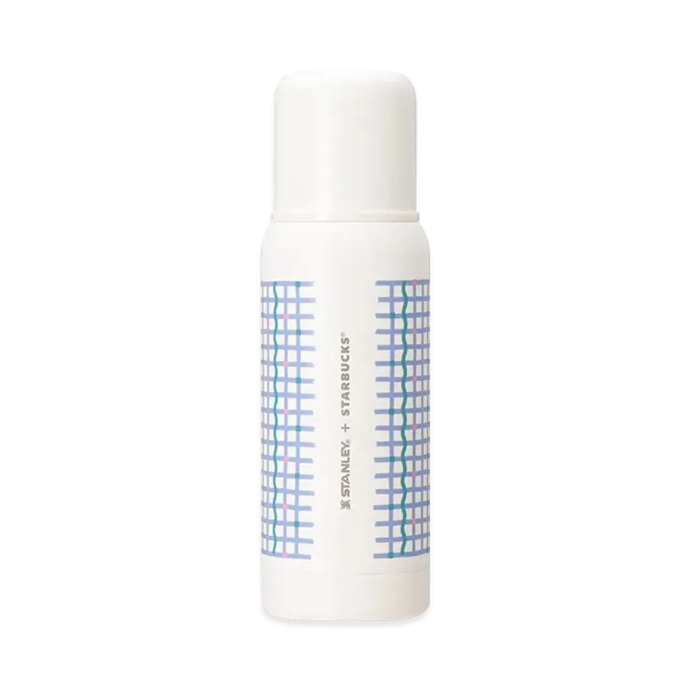 STARBUCKS Stanley Check Stainless Bottle With Cup 503ml "White"