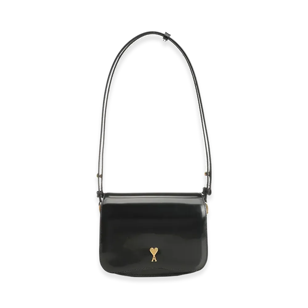 AMI PARIS Women's Paris Paris Shoulder Bag "Black"