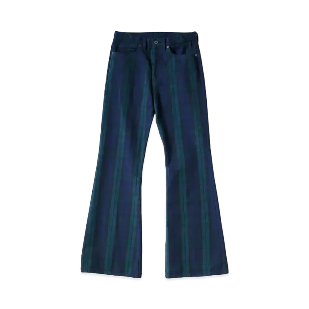 KAPITAL 11oz Tartan Check 5P "Green Black"