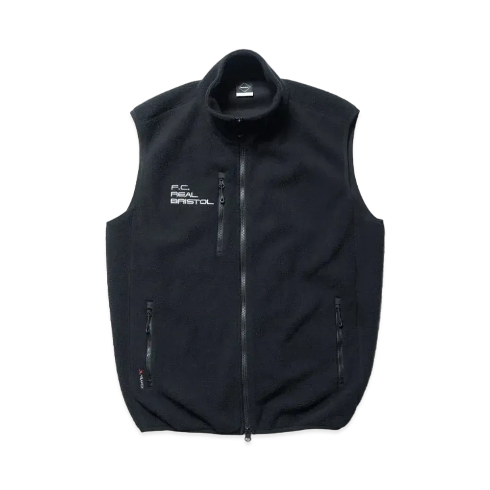 F.C.Real Bristol Polartec Shearling Jersey Liner Vest "Black"