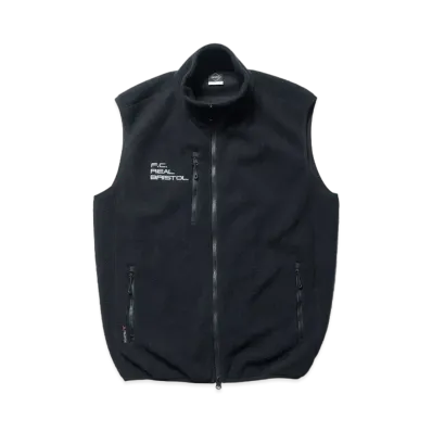 F.C.Real Bristol Polartec Shearling Jersey Liner Vest "Black"