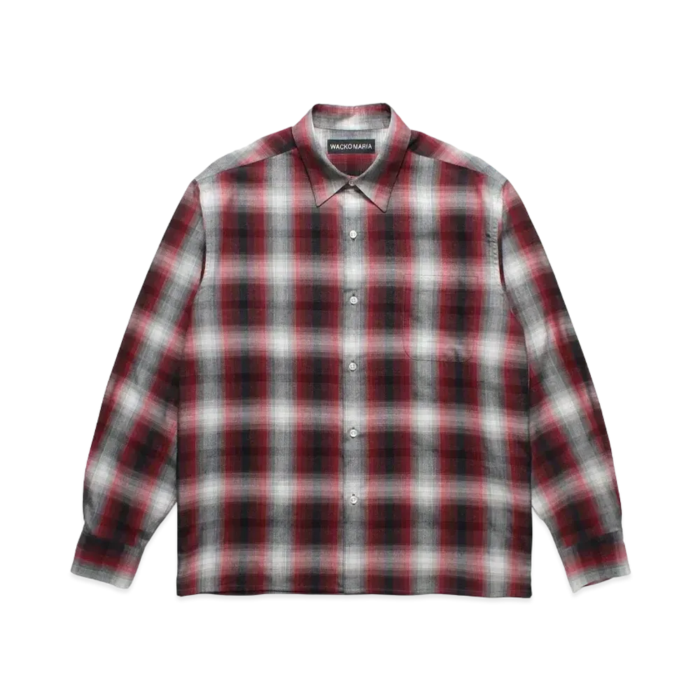 WACKO MARIA Check Regular Collor Shirt "Red"