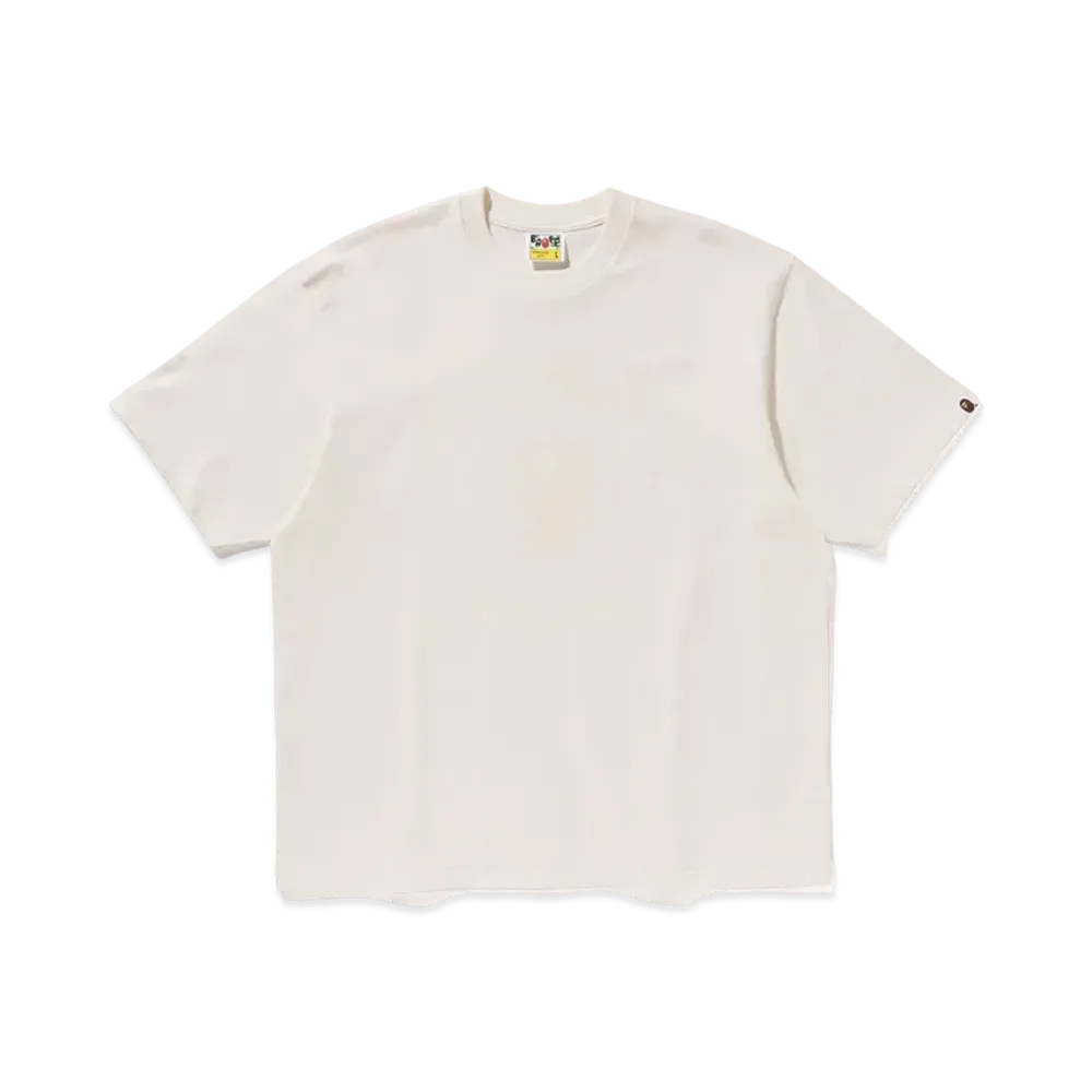 A BATHING APE Bathing Ape Relaxed Fit Tee "Ivory"