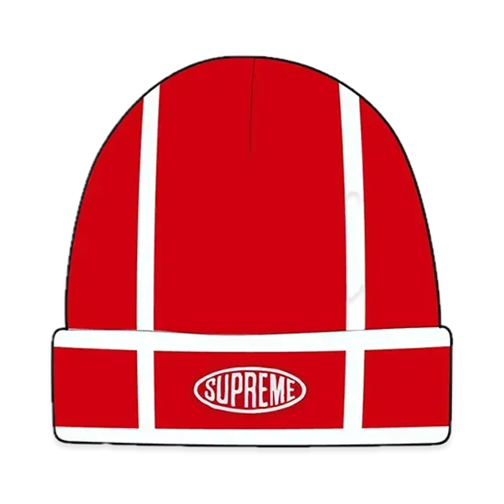 Supreme Grid Beanie "Red"