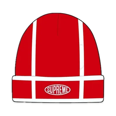 Supreme Grid Beanie "Red"