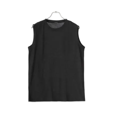 COMOLI Summer Wool Sleeveless "Charcoal"