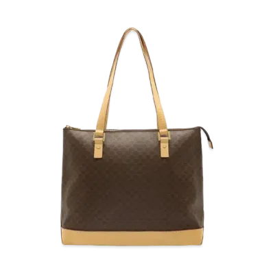 CELINE Macadam PVC Leather Tote Bag "Brown"